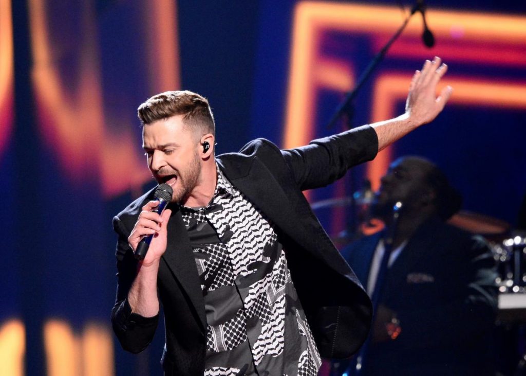 For “Can’t Stop the Feeling,” Justin Timberlake and his old hit-making partner Max Martin got back ’n sync. Jonathan Nackstrand/AFP/Getty Images