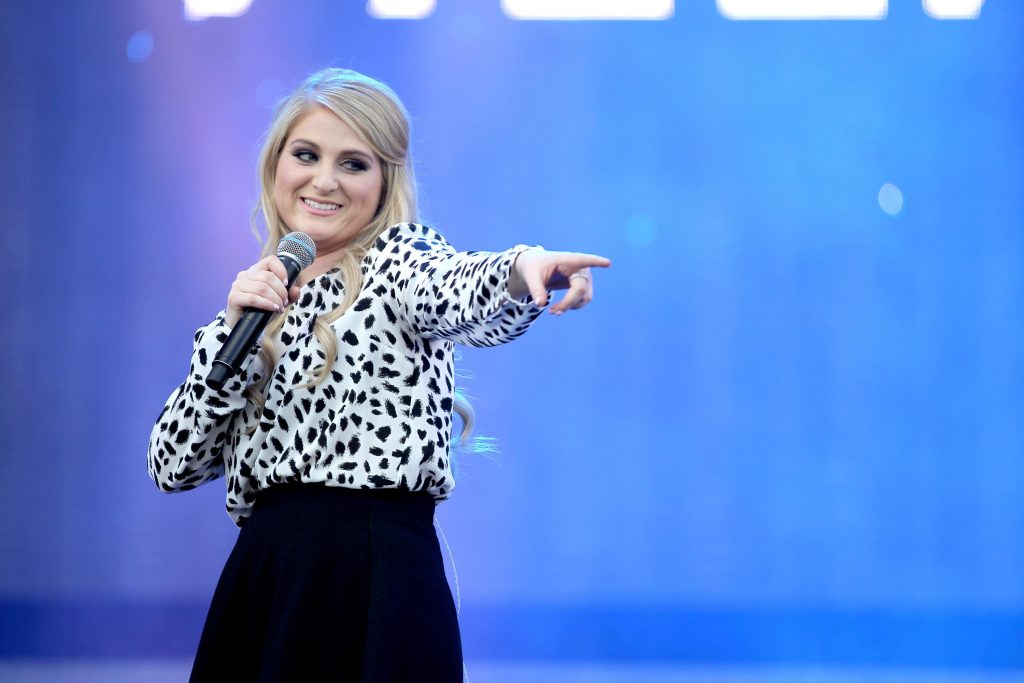 Meghan Trainor performs in Las Vegas, Nevada in September. Photo by Isaac Brekken/Getty Images for iHeartMedia